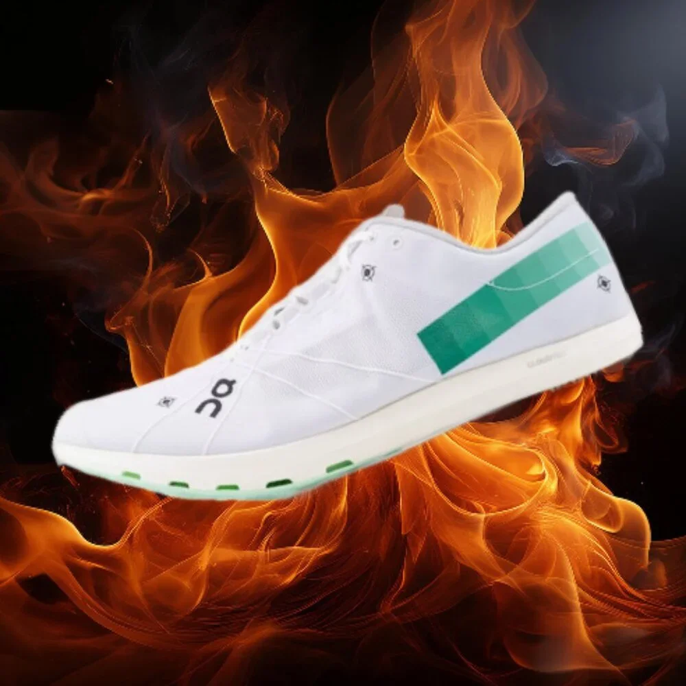 On Running Cloudspike White Track Racing Shoes Metal Spikes Swiss Engineering